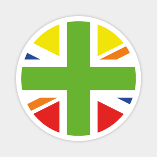 Union Jack Pride Flag Platinum Jubilee 2022 Magnet